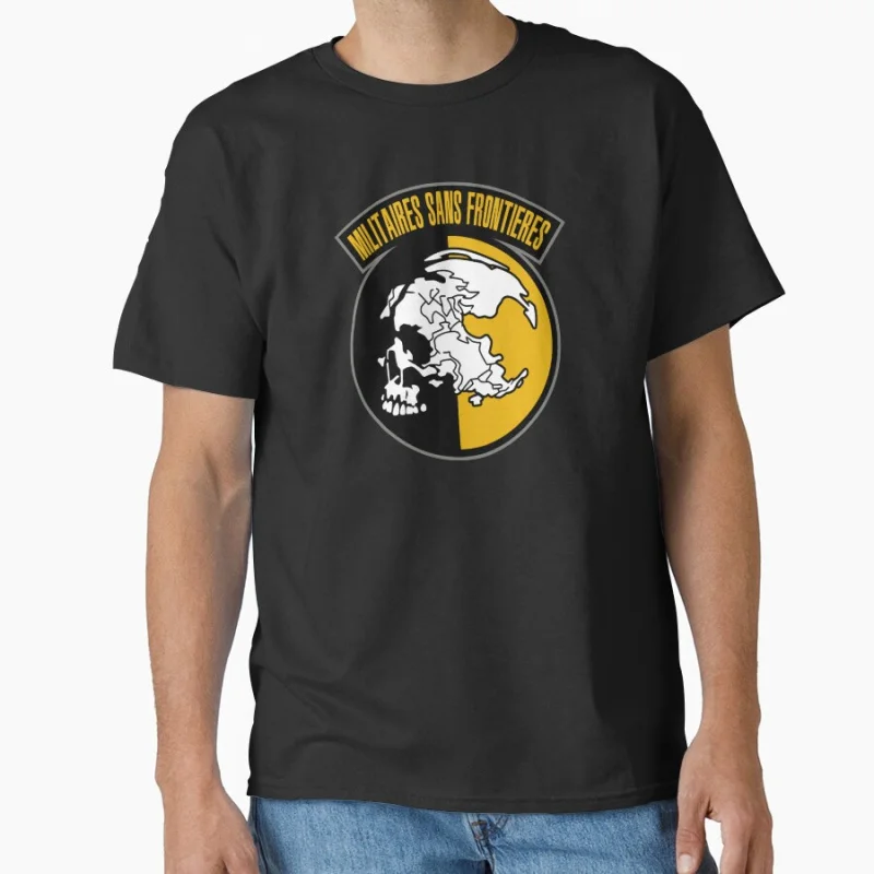 Militaires Sans Frontieres Metal Gear Solid Kojima MGS Video game Gift T shirt for man Large size Tops Graphic Print Clothes
Militaires Sans Frontieres Metal Gear Solid Kojima MGS Video game Gift T shirt for man Large size Tops Graphic Print Clothes