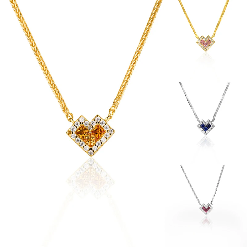 Founder Band Hand Made Necklace 925 Sterling Silver Moissanite Heart Necklace Gemstone Necklaces For Women
Founder Band Hand Made Necklace 925 Sterling Silver Moissanite Heart Necklace Gemstone Necklaces For Women