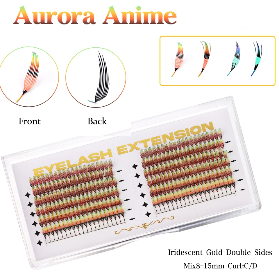 AGUUD Holographic Dual Sided Manga False Eyelashes Extensions Feather Shape Anime Premade Fan Lashes For Christmas Party Makeup
AGUUD Holographic Dual Sided Manga False Eyelashes Extensions Feather Shape Anime Premade Fan Lashes For Christmas Party Makeup