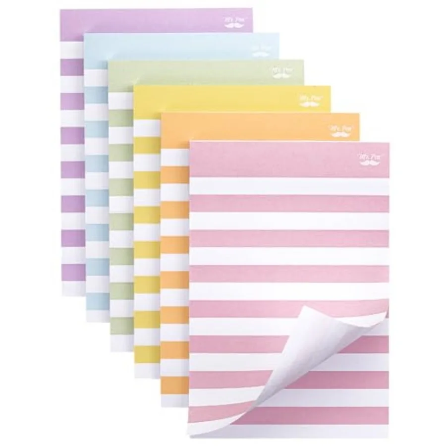 - Lined Sticky Notes, 4" x 6", 6 Pads, 45 Sheets/Pad, Sticky Notes with Lines, Lined Memo Pads, Self-Stick Note Pad for Office,
- Lined Sticky Notes, 4" x 6", 6 Pads, 45 Sheets/Pad, Sticky Notes with Lines, Lined Memo Pads, Self-Stick Note Pad for Office,