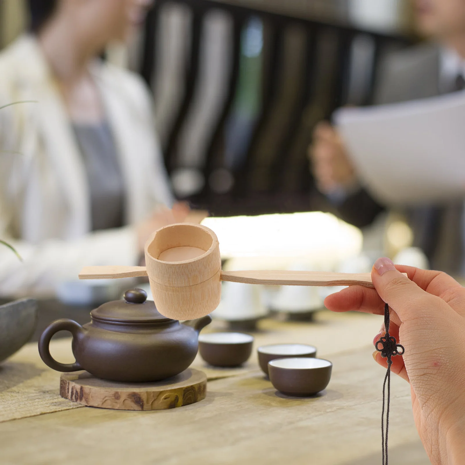 Bamboo Tea Strainer Practical Ergonomic Handle Tea Filtering Tool Suitable for Home Office Teaware Bamboo Strainer 
Bamboo Tea Strainer Practical Ergonomic Handle Tea Filtering Tool Suitable for Home Office Teaware Bamboo Strainer