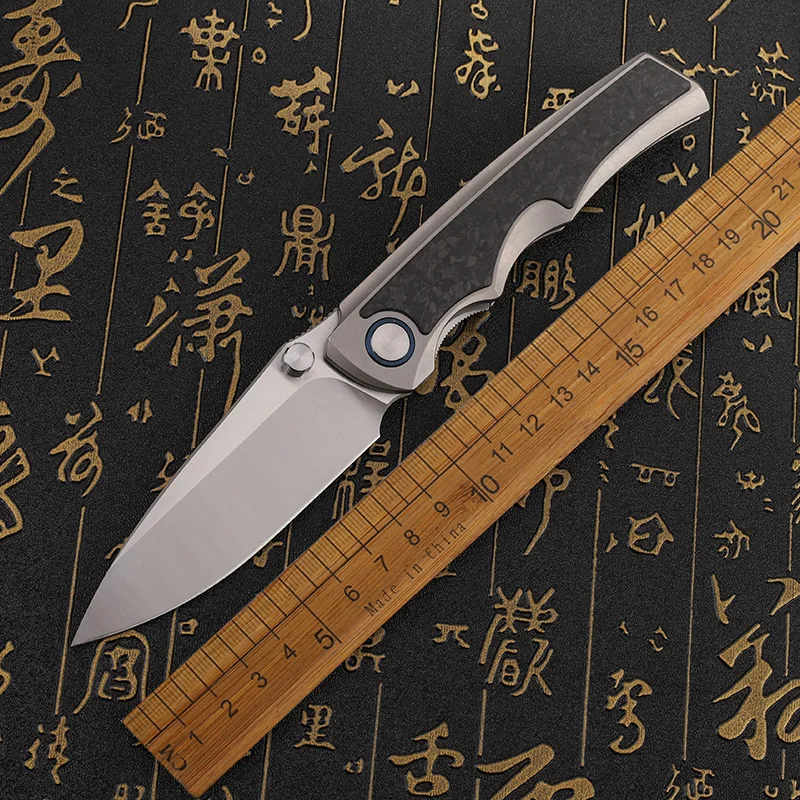 VG10 steel blade titanium alloy+carbon fiber handle folding knife outdoor self-defense camping survival portable tool knife
VG10 steel blade titanium alloy+carbon fiber handle folding knife outdoor self-defense camping survival portable tool knife