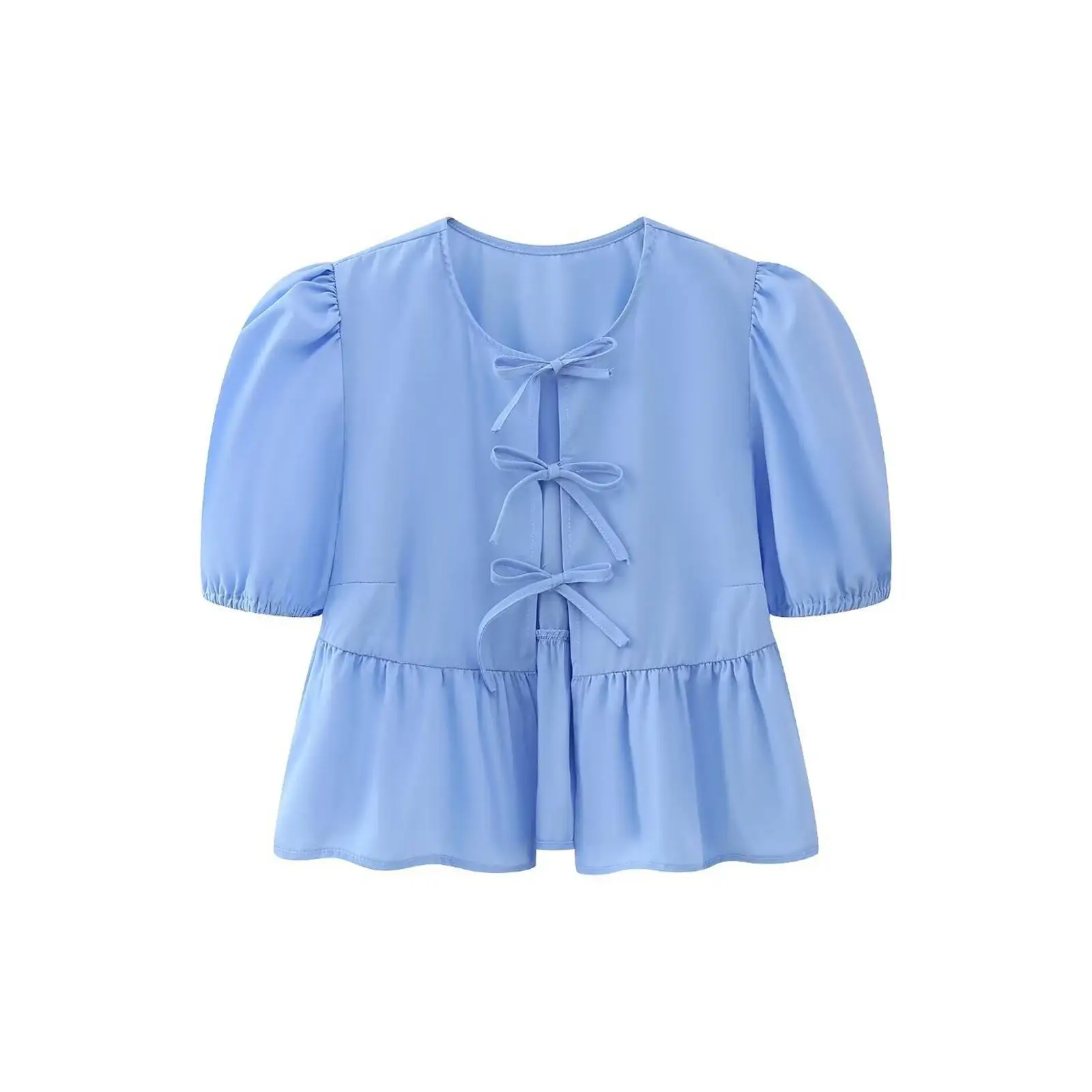 Women's Lace up irt Top Faionable Tie Design Cusizable Workwear Upper Apparel Sli And Unique
Women's Lace up irt Top Faionable Tie Design Cusizable Workwear Upper Apparel Sli And Unique