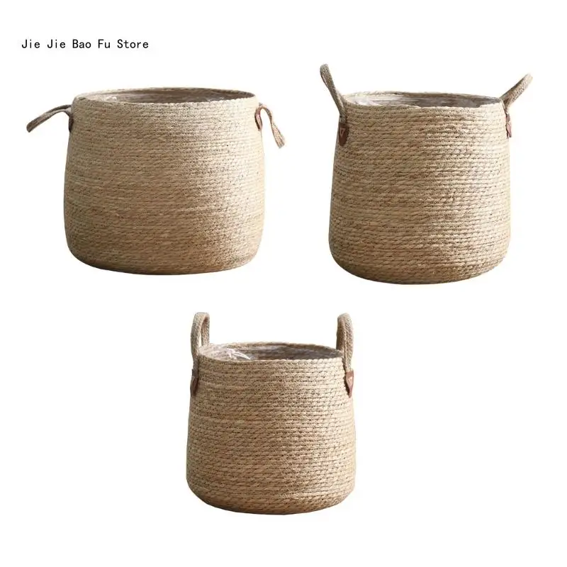 E8BD Grass Woven Flower Basket with Handle Round Potted Plant Organizer for Home Bedroom Room Dormitory Decoration
E8BD Grass Woven Flower Basket with Handle Round Potted Plant Organizer for Home Bedroom Room Dormitory Decoration