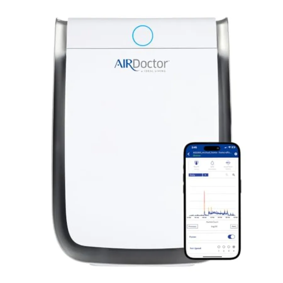 AIRDOCTOR 3500i SMART Air Purifier for Living Rooms Bedrooms with Advanced 3-Stage Filtration Including Pre-Filter UltraHEPA an
AIRDOCTOR 3500i SMART Air Purifier for Living Rooms Bedrooms with Advanced 3-Stage Filtration Including Pre-Filter UltraHEPA an