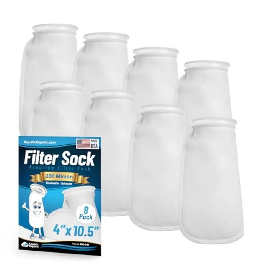 Felt Filter Socks 4 Inch Ring Style, 200 Micron Aquarium Filter Sock for Sumps and Aquariums 4" x 10.5
Felt Filter Socks 4 Inch Ring Style, 200 Micron Aquarium Filter Sock for Sumps and Aquariums 4" x 10.5