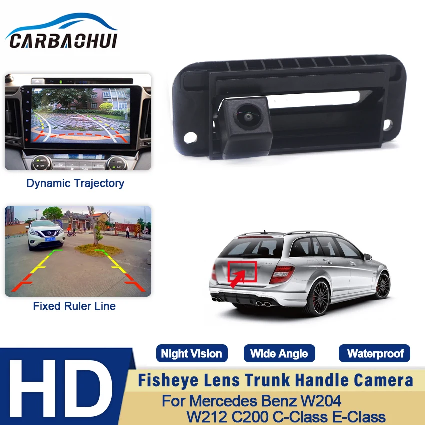 Car Trunk Rear View Camera Reverse Monitoring Night Vision For Mercedes Benz W204 W212 C200 C‑Class E‑Class Dynamic trajectory
Car Trunk Rear View Camera Reverse Monitoring Night Vision For Mercedes Benz W204 W212 C200 C‑Class E‑Class Dynamic trajectory