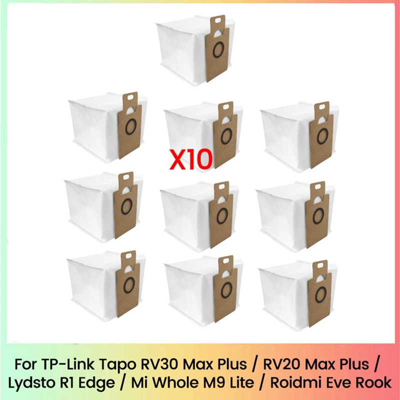 Dust Bag For TP-Link Tapo RV30 Max Plus/RV20 Max Plus/Lydsto R1 Edge/Miwhole M9 Lite/Roidmi Eve Rook Robot Vacuum 10PCS
Dust Bag For TP-Link Tapo RV30 Max Plus/RV20 Max Plus/Lydsto R1 Edge/Miwhole M9 Lite/Roidmi Eve Rook Robot Vacuum 10PCS