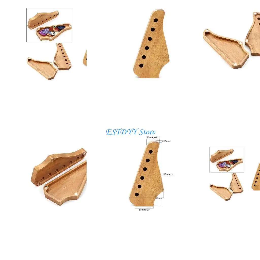 G6DE Wooden Guitar Pick Box Plectrums Holder for Guitarist Music Lovers, Beginners
G6DE Wooden Guitar Pick Box Plectrums Holder for Guitarist Music Lovers, Beginners