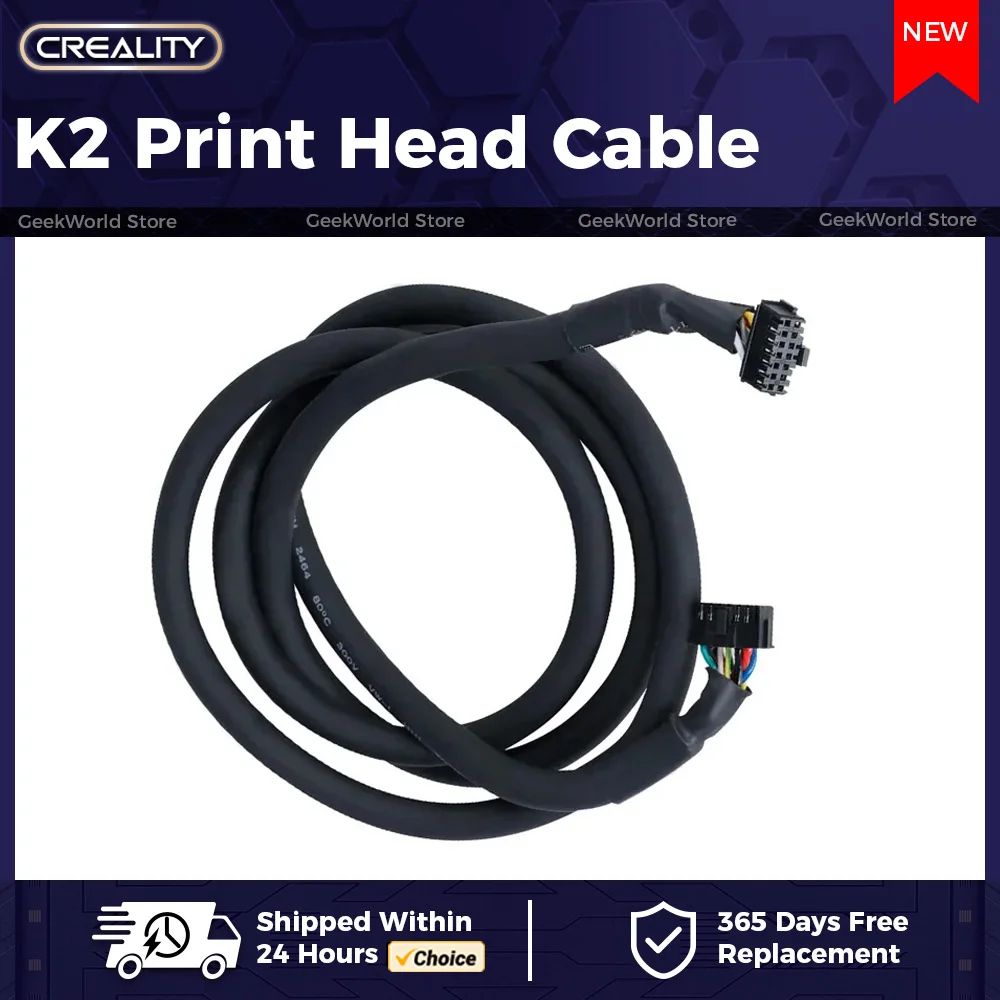 Official Creality K2 Print Head Cable 3d Printer Parts 1pc K2 Print Head Cable for K2 3d Printer 3D Printer Accesoires
Official Creality K2 Print Head Cable 3d Printer Parts 1pc K2 Print Head Cable for K2 3d Printer 3D Printer Accesoires