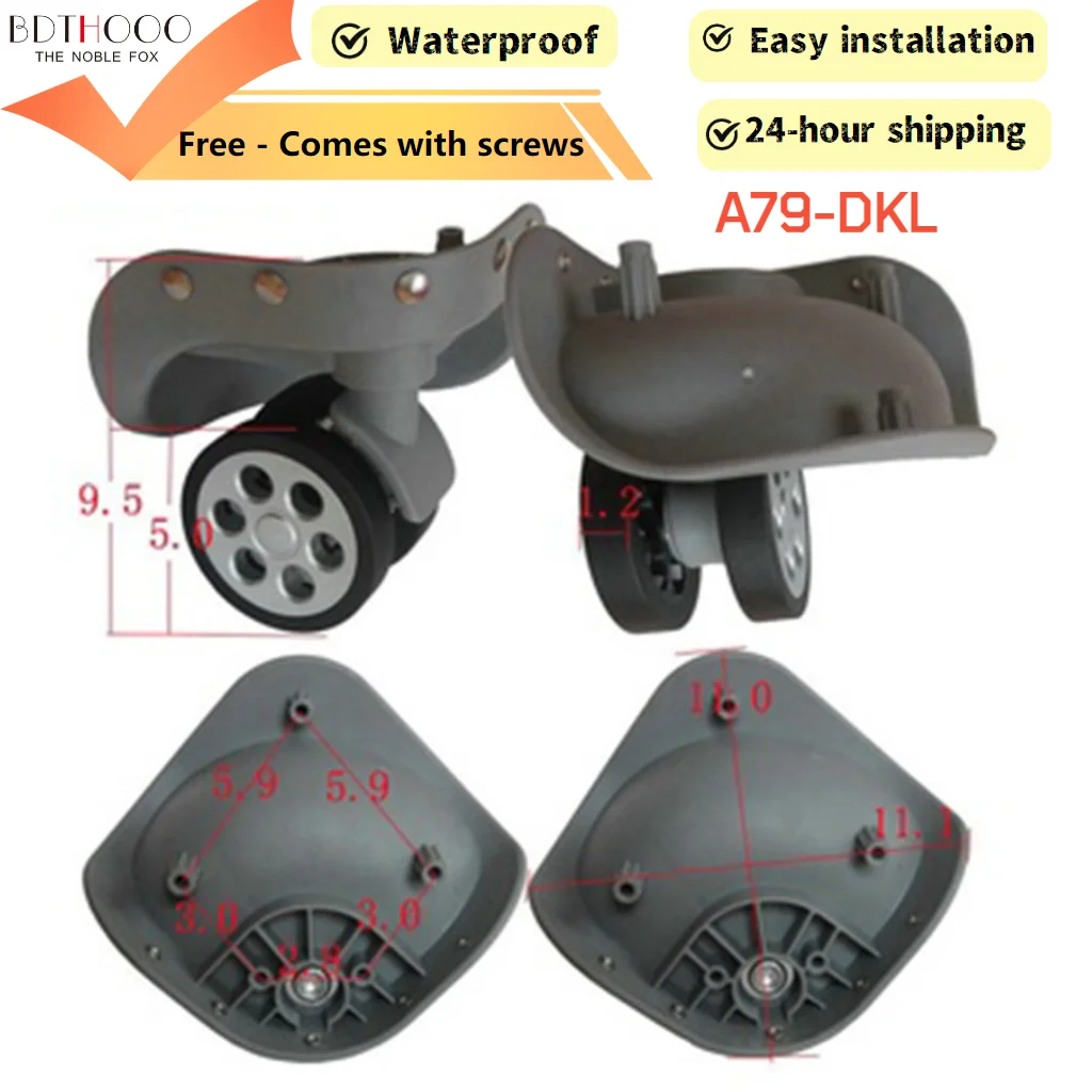 2PCS A79-DKL ArmorCore PRO Luggage Wheels Replacement - Military-Grade Abrasion-Proof Casters for Samsonite/Delsey/Kamiliant, Al
2PCS A79-DKL ArmorCore PRO Luggage Wheels Replacement - Military-Grade Abrasion-Proof Casters for Samsonite/Delsey/Kamiliant, Al