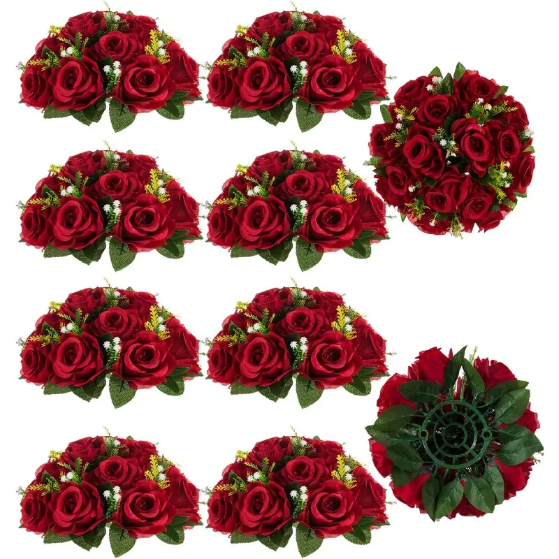 Crimson Red Artificial Rose Flower Ball Centerpieces for Wedding Table Party Home Decor
Crimson Red Artificial Rose Flower Ball Centerpieces for Wedding Table Party Home Decor