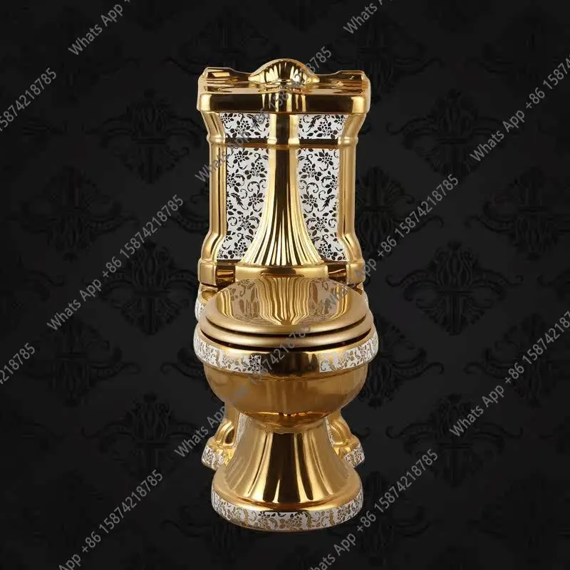 XvEuropean Court Golden Toilet Retro Hotel Color Relief Toilet Split Straight Flush Colored Gold Ceramic Toilet
XvEuropean Court Golden Toilet Retro Hotel Color Relief Toilet Split Straight Flush Colored Gold Ceramic Toilet