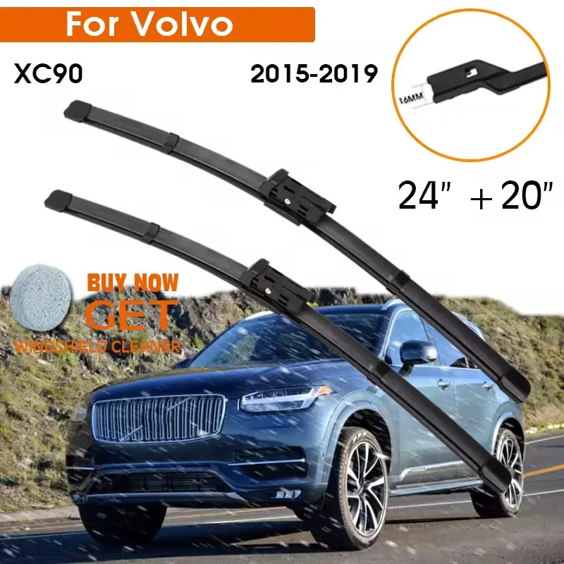 Car Wiper Blade For Volvo XC90 2015-2019 Windshield Rubber Silicon Refill Front Window Wiper 24"+20" LHD RHD Auto Accessorie
Car Wiper Blade For Volvo XC90 2015-2019 Windshield Rubber Silicon Refill Front Window Wiper 24"+20" LHD RHD Auto Accessorie