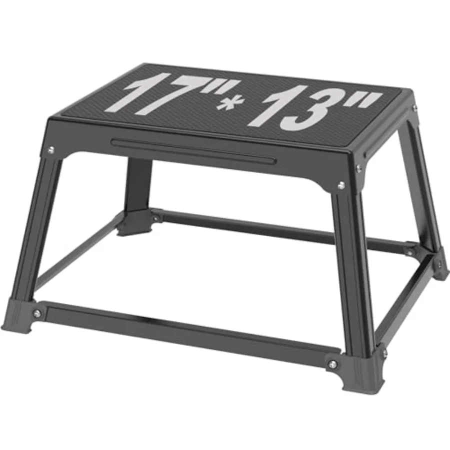 Metal Plyometric Jumping Box 12 Inch with 17 * 13 Inch Surface Steel Plyo Box Home Gym Jump Trainer for Fitness Exercise Agilit
Metal Plyometric Jumping Box 12 Inch with 17 * 13 Inch Surface Steel Plyo Box Home Gym Jump Trainer for Fitness Exercise Agilit