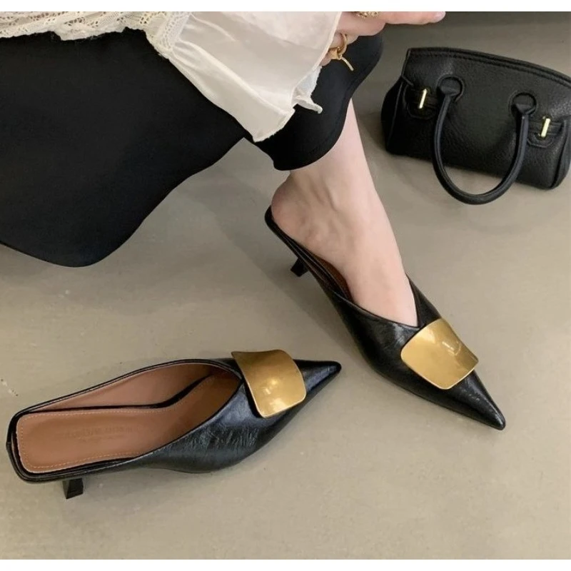 Vintage Women's Spring Summer Flats Mules Slippers Shoes Fashion Slip-On Dress Slides for Ladies Street Style Muels
Vintage Women's Spring Summer Flats Mules Slippers Shoes Fashion Slip-On Dress Slides for Ladies Street Style Muels