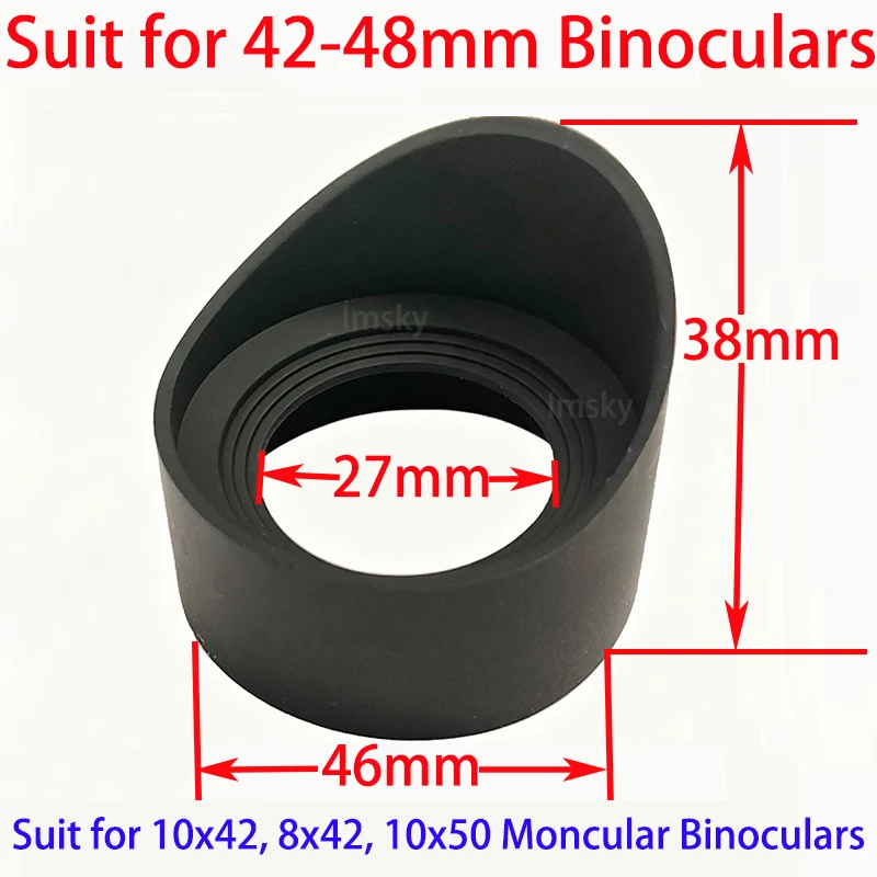 2PCS 42-48mm Binoculars Eye Cups Rubber Microscope Eyepiece Eye Shields Guards 10X42 8X42 10X50 Suitable
2PCS 42-48mm Binoculars Eye Cups Rubber Microscope Eyepiece Eye Shields Guards 10X42 8X42 10X50 Suitable
