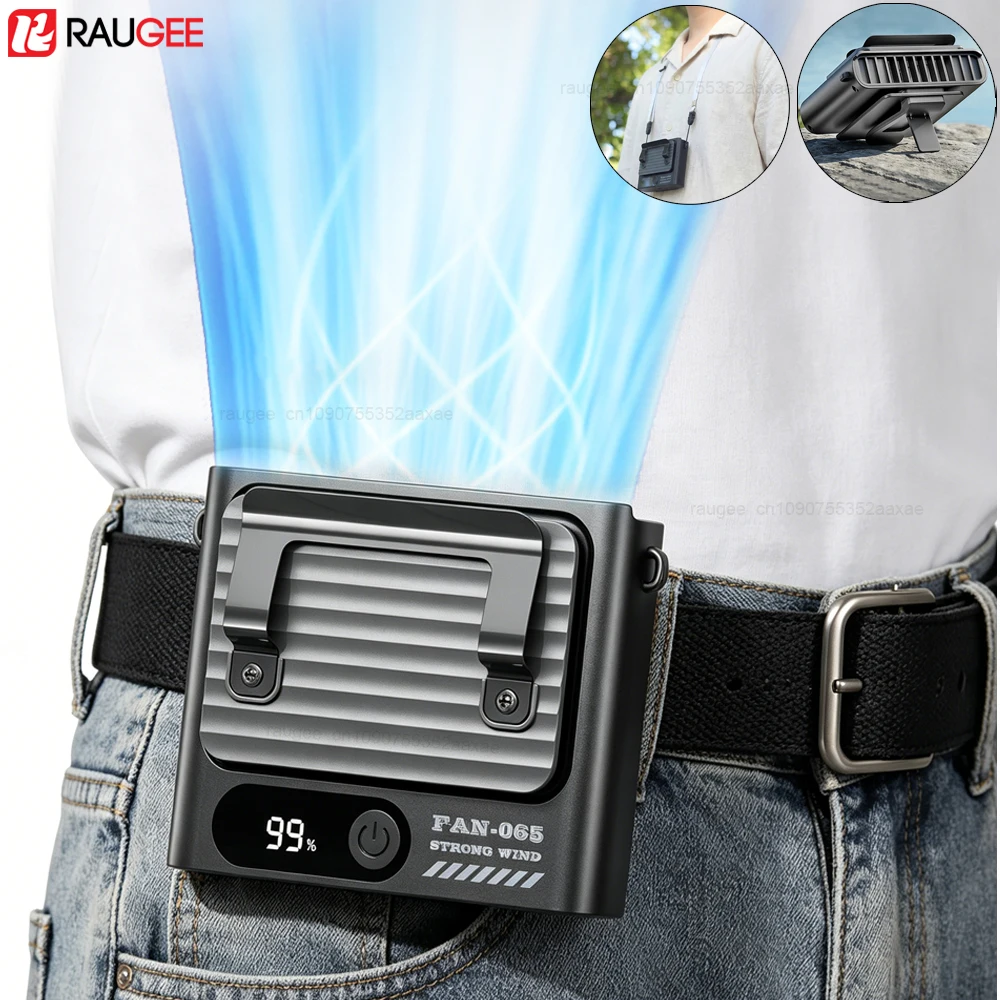 Portable Waist Fan Clip on Wearable Belt Personal Fan 5 Speeds 4000mAh Rechargeable with LED Display for Travel Outdoor Camping
Portable Waist Fan Clip on Wearable Belt Personal Fan 5 Speeds 4000mAh Rechargeable with LED Display for Travel Outdoor Camping
