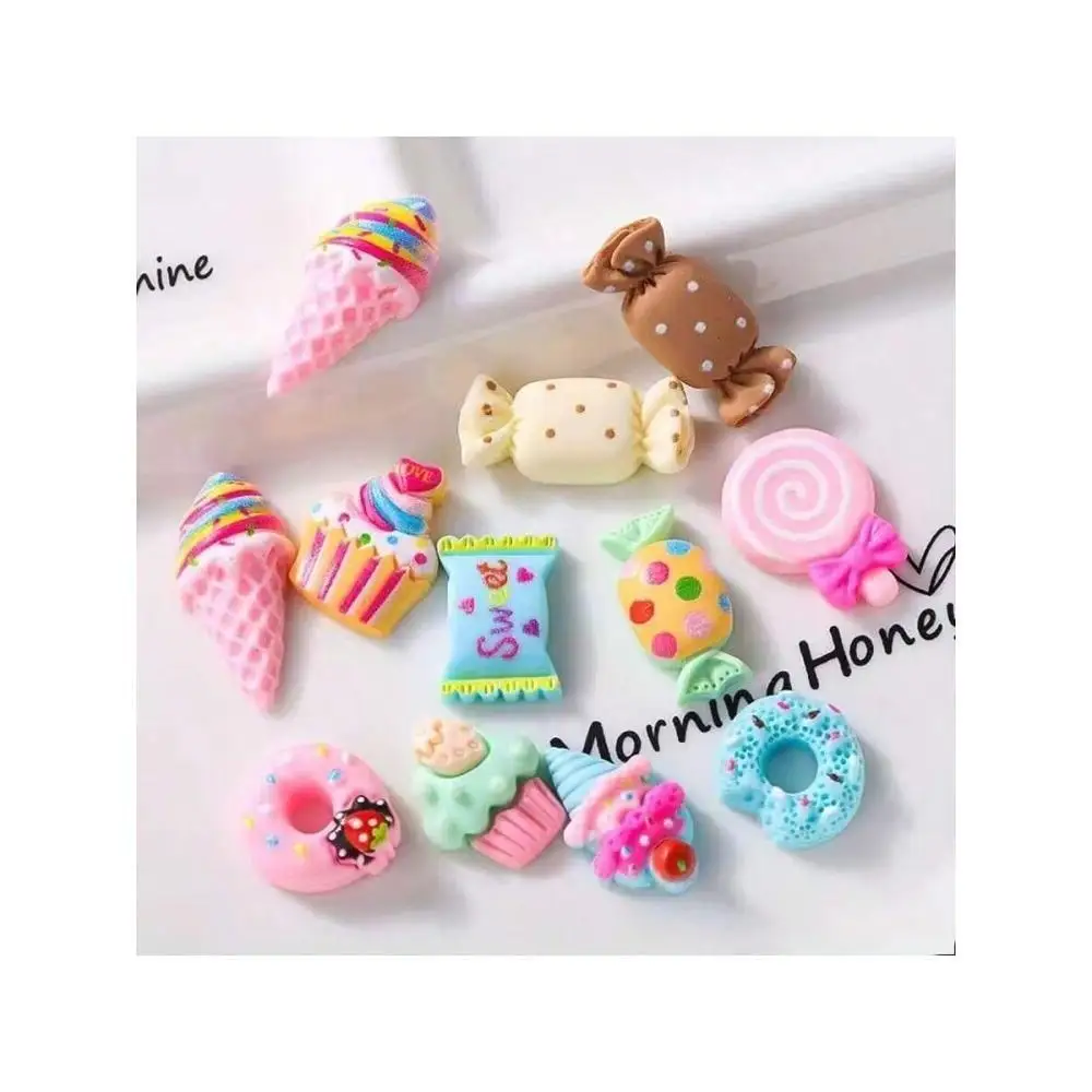 20pcs random mixed resin mini 3D candy donut ice cream dessert pendants faux food pendant accessories for DIY handmade
20pcs random mixed resin mini 3D candy donut ice cream dessert pendants faux food pendant accessories for DIY handmade