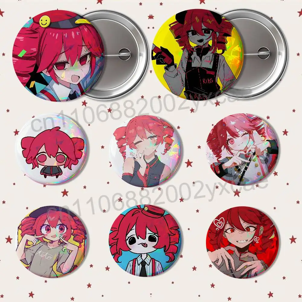 Red-haired singer Kasane Teto 58mm 44mm Round Pins Creativity Printed Pictures Text Metal Lapel Badges Brooches Jewelry Gift
Red-haired singer Kasane Teto 58mm 44mm Round Pins Creativity Printed Pictures Text Metal Lapel Badges Brooches Jewelry Gift