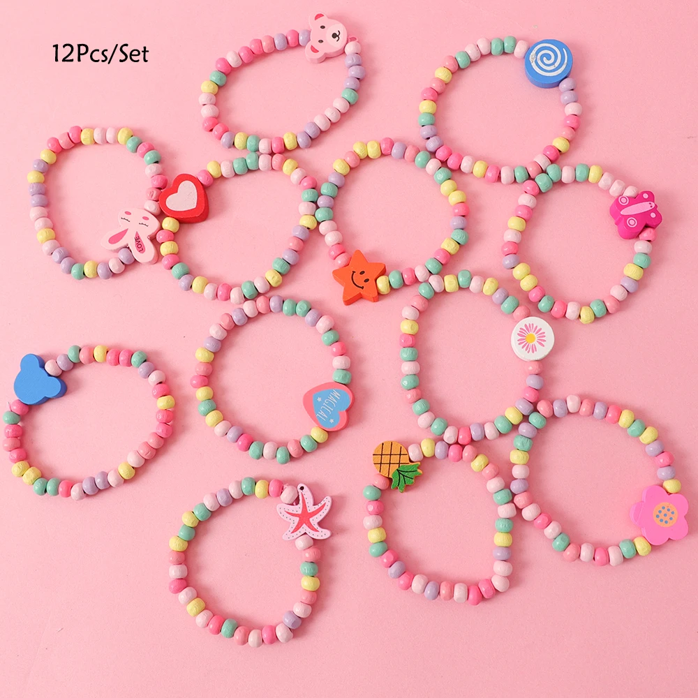 12pcs Cartoon Children Natural Wooden Beads Bracelet for Kids Girl Birthday Party Favors Baby Shower Guest Gifts Pinata Fillers
12pcs Cartoon Children Natural Wooden Beads Bracelet for Kids Girl Birthday Party Favors Baby Shower Guest Gifts Pinata Fillers