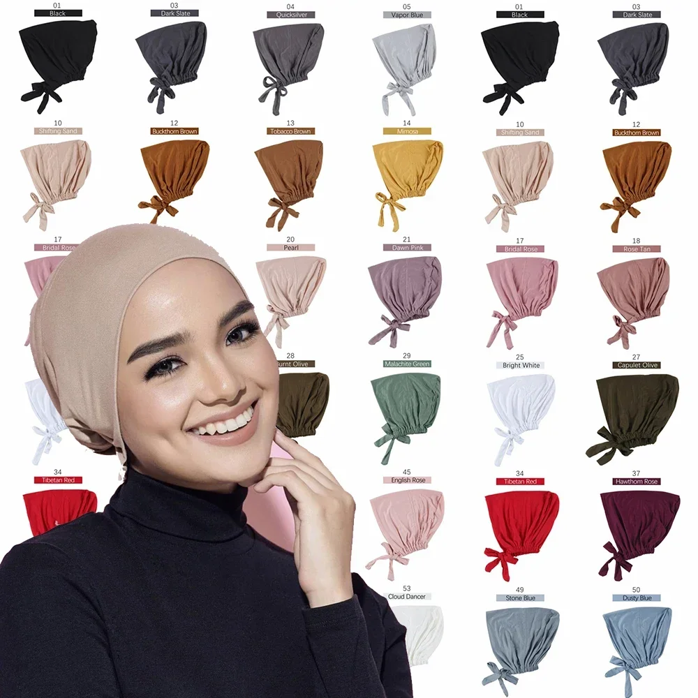 Modal Muslim Turban Hat Inner Hijab Caps Islamic Underscarf Bonnet India Hat Female Headwrap Turbante Mujer Hijab Cap with Rope
Modal Muslim Turban Hat Inner Hijab Caps Islamic Underscarf Bonnet India Hat Female Headwrap Turbante Mujer Hijab Cap with Rope