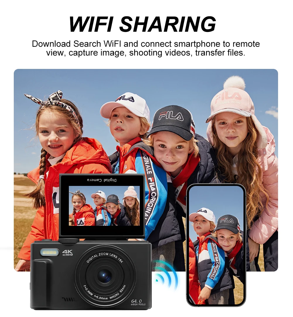 New Beginner Camera 3-Inch Flip Screen WIFI Beauty High-Definition Digital Camera with 75 Megapixel 5K Recording and 18x Zoom
New Beginner Camera 3-Inch Flip Screen WIFI Beauty High-Definition Digital Camera with 75 Megapixel 5K Recording and 18x Zoom