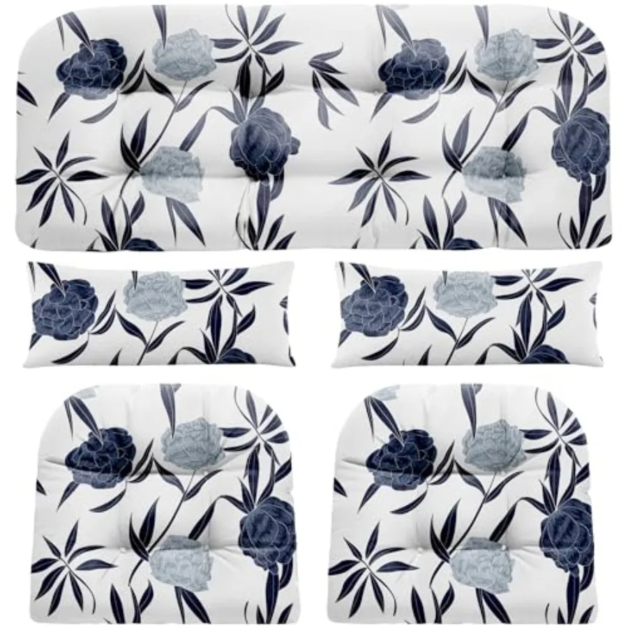 Wicker Chair Cushions of 5 Pieces Waterproof Outdoor Loveseat Cushion for Wicker Furniture 1 Love Seat Cushion 2 U-Shape and 2
Wicker Chair Cushions of 5 Pieces Waterproof Outdoor Loveseat Cushion for Wicker Furniture 1 Love Seat Cushion 2 U-Shape and 2