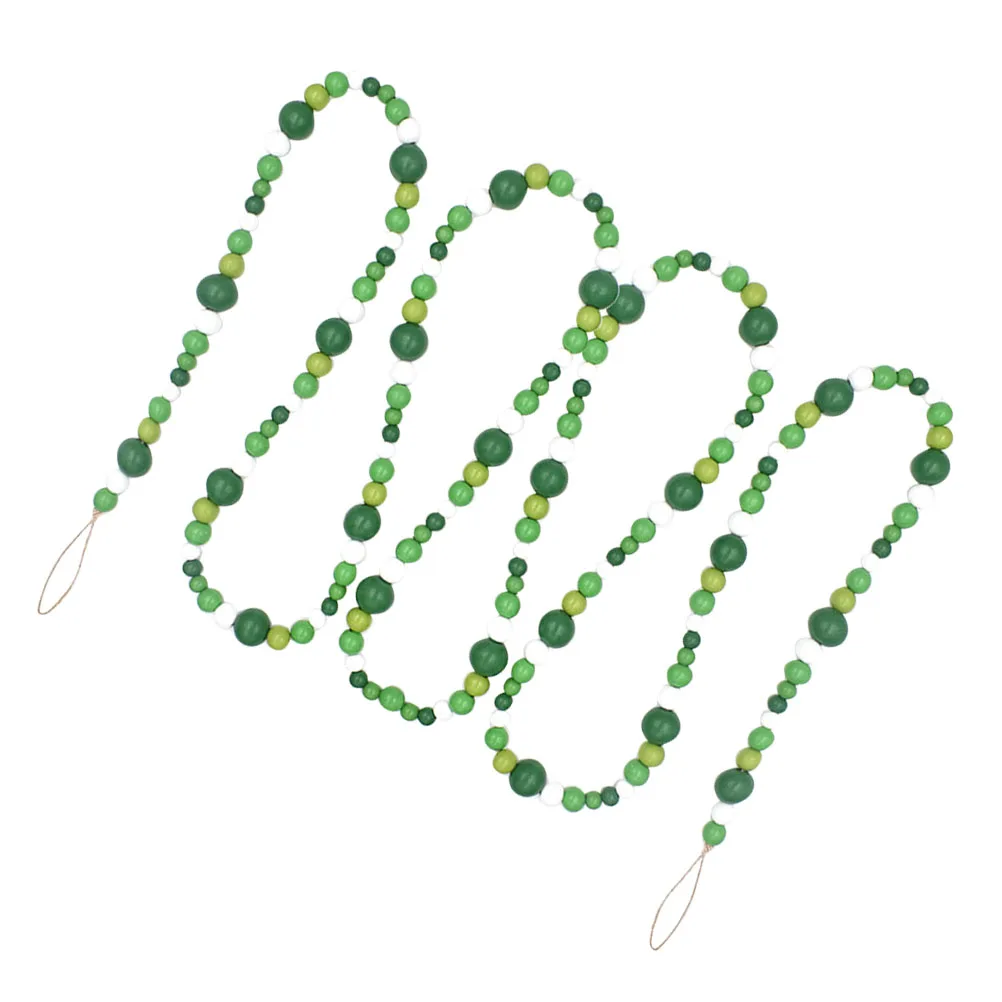 Green Beaded Decoration Shamrock Wood Pendant Saint Patrick's Day Hanging nament Reusable Artistic Home Decor
Green Beaded Decoration Shamrock Wood Pendant Saint Patrick's Day Hanging nament Reusable Artistic Home Decor