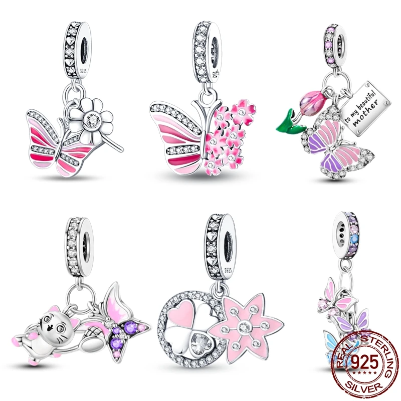 100% Genuine S925 Sterling Silver Butterfly Tassel Charm Fit Pandora Bracelet DIY Beads Fashion For Women Jewelry Gift Hot
100% Genuine S925 Sterling Silver Butterfly Tassel Charm Fit Pandora Bracelet DIY Beads Fashion For Women Jewelry Gift Hot