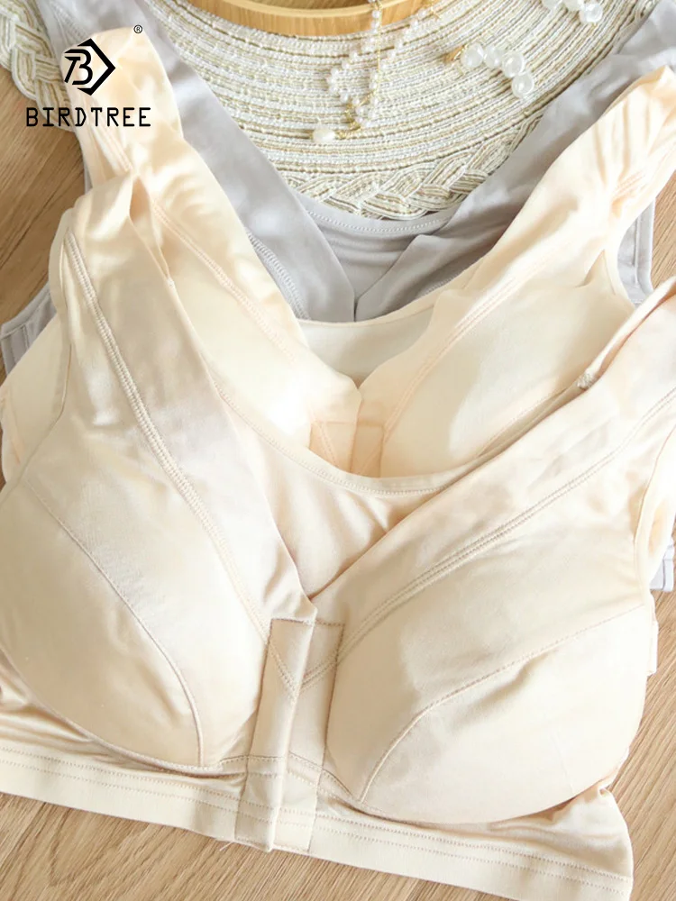 Birdtree 100%Mulberry Silk Bra Large Size Nursing Sports Health Seamless Underwear Wireless Sexy Everyday Soft 2023 New P37646QC
Birdtree 100%Mulberry Silk Bra Large Size Nursing Sports Health Seamless Underwear Wireless Sexy Everyday Soft 2023 New P37646QC