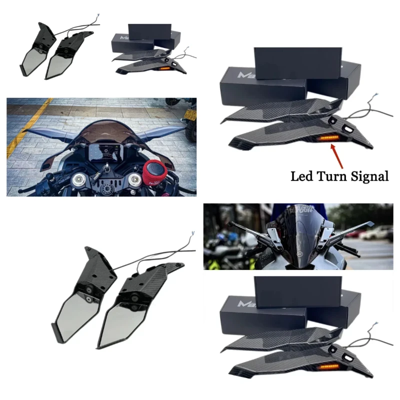 NEW For CFMOTO 450 SR 450SR Motorcycle Wind Wing Side Rearview Mirror With Turn Signal Lamp motorcycle mirror accesorios
NEW For CFMOTO 450 SR 450SR Motorcycle Wind Wing Side Rearview Mirror With Turn Signal Lamp motorcycle mirror accesorios