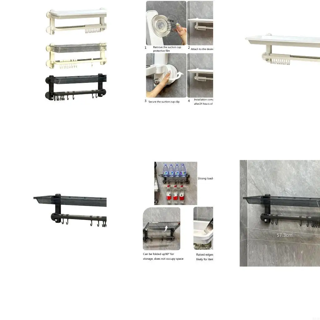 581E Drill Without Bathroom Storage Rack Space Savers Stand Foldable Design with Not Slip Suctions Cups for Wet Environment Use
581E Drill Without Bathroom Storage Rack Space Savers Stand Foldable Design with Not Slip Suctions Cups for Wet Environment Use