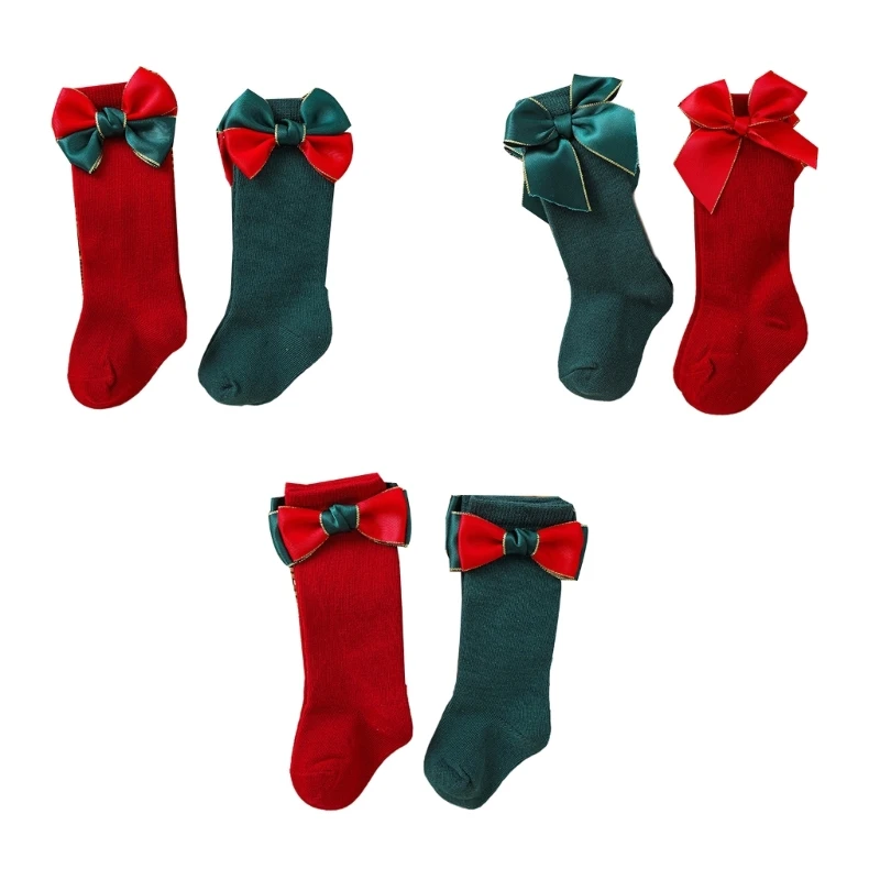 Children's Bowknot Socks Christmas Big Bows Baby Socks Red Green Length In Tube Socks Comfortable for 0-3 Years
Children's Bowknot Socks Christmas Big Bows Baby Socks Red Green Length In Tube Socks Comfortable for 0-3 Years