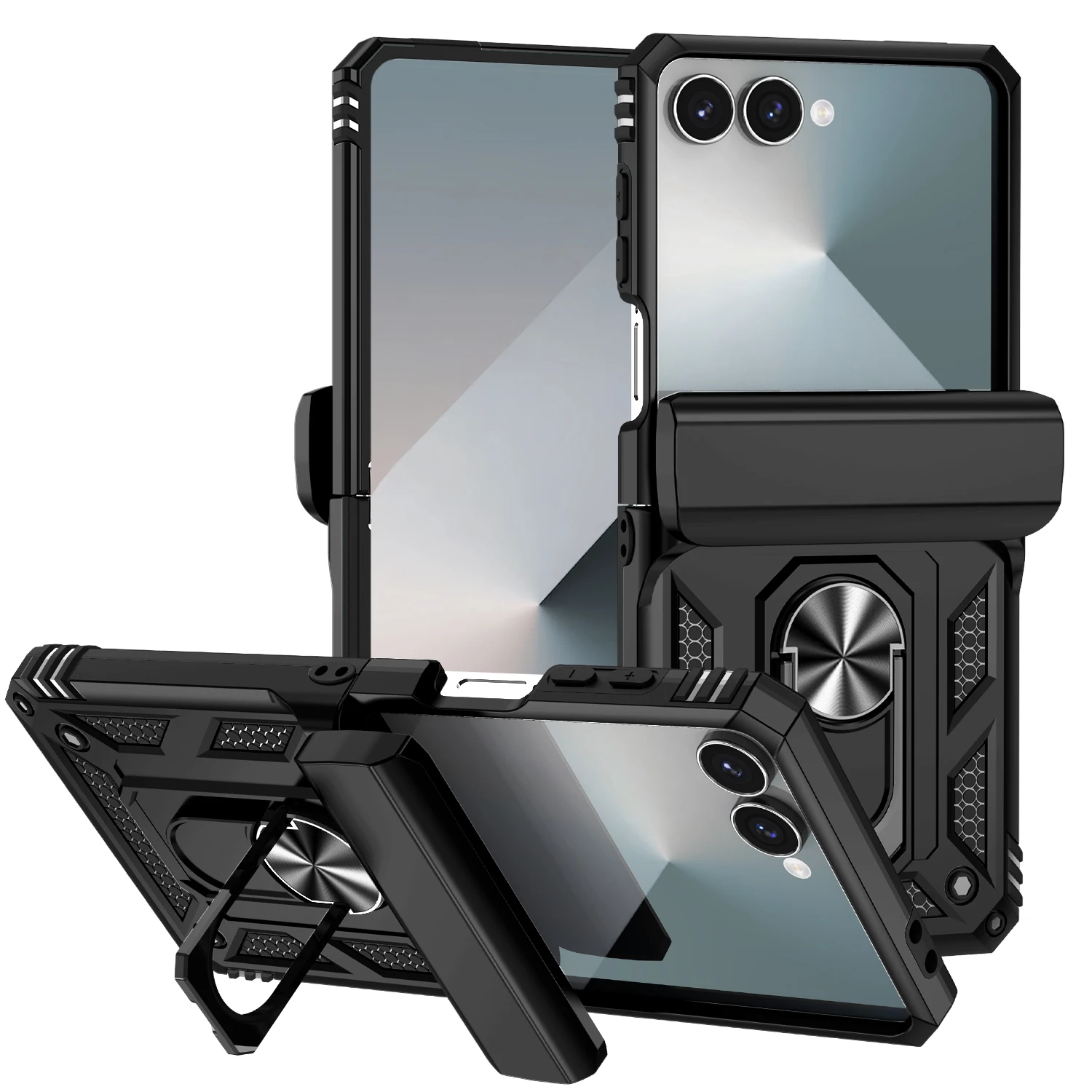 HARUINO For Samsung Galaxy Z Flip 7 5G Phone Case Armored Hard Case with Ring Magnetic Bracket Protective Cover
HARUINO For Samsung Galaxy Z Flip 7 5G Phone Case Armored Hard Case with Ring Magnetic Bracket Protective Cover 