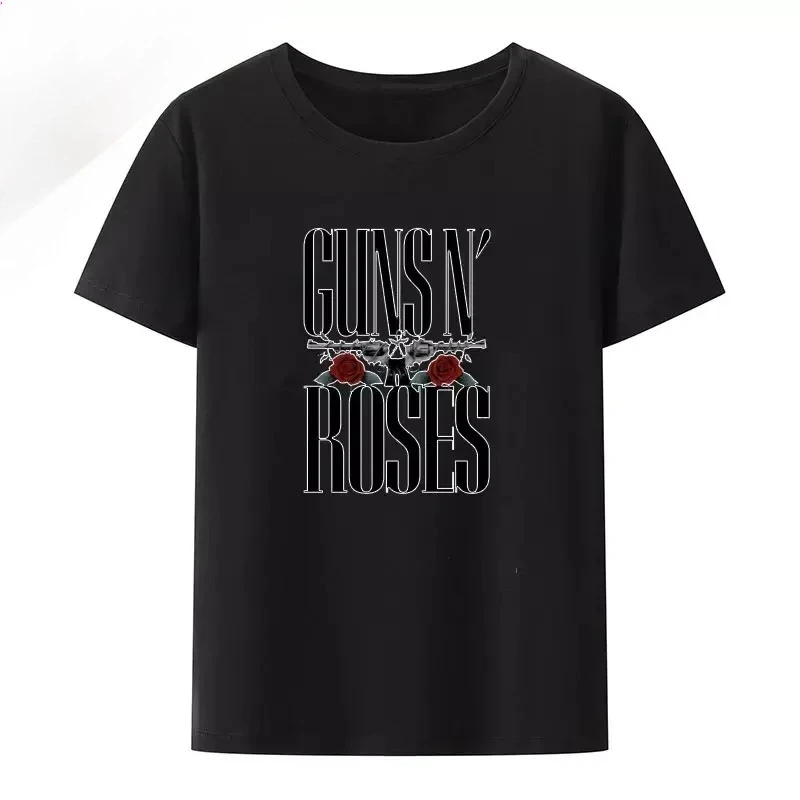 GUNSN ROSES Printing Men and Women Couples Wear Wear Fitness Pure Cotton Oversized BreathableT-shirt for Men and Women
GUNSN ROSES Printing Men and Women Couples Wear Wear Fitness Pure Cotton Oversized BreathableT-shirt for Men and Women