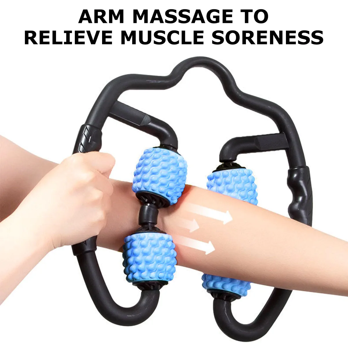 Elastic Shaft Muscle Relaxer Massage Roller Handheld Leg Massager Portable Adjustable Width Design Light Blue
Elastic Shaft Muscle Relaxer Massage Roller Handheld Leg Massager Portable Adjustable Width Design Light Blue