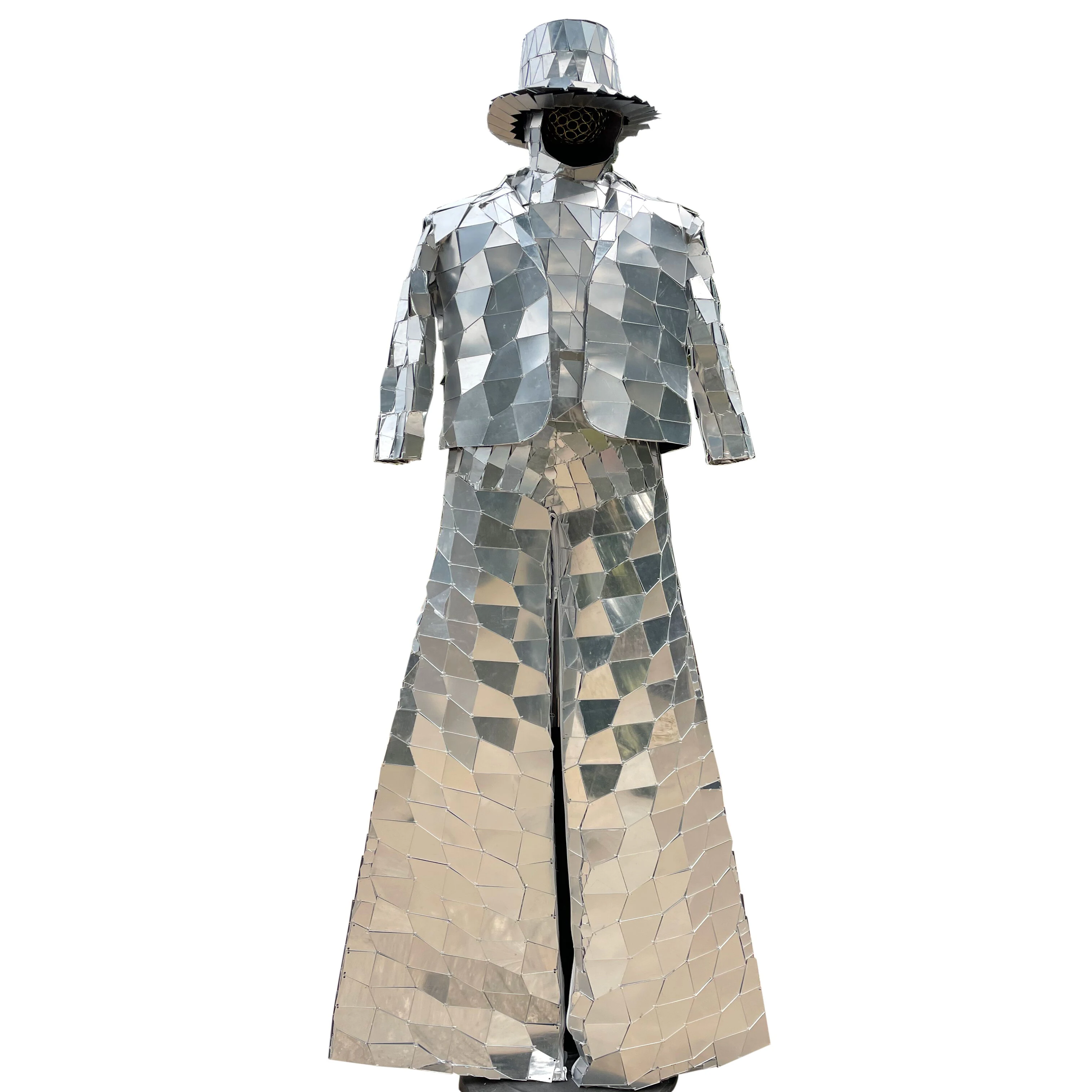 Gogo Hand Screw Stilts Walker Silver Mirror Man Show Gold Suit Crown Stage Dress Performance Glass Mask Costume
Gogo Hand Screw Stilts Walker Silver Mirror Man Show Gold Suit Crown Stage Dress Performance Glass Mask Costume