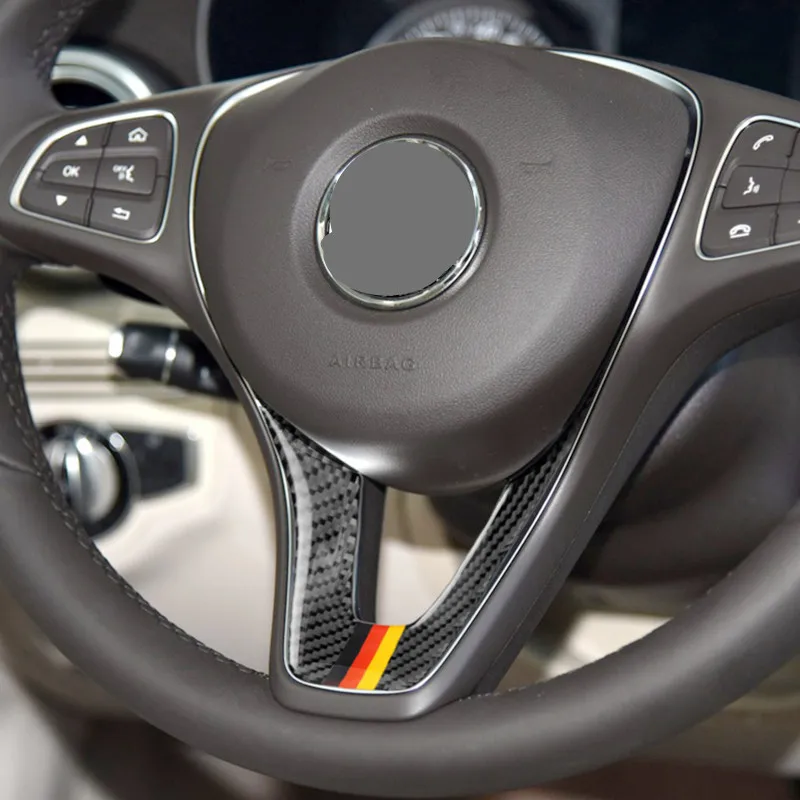 Carbon Fiber Car Steering Wheel Modification Cover Trim Strips Decorative Sticker For Benz CLA GLA A Class Car Inner Accessories
Carbon Fiber Car Steering Wheel Modification Cover Trim Strips Decorative Sticker For Benz CLA GLA A Class Car Inner Accessories