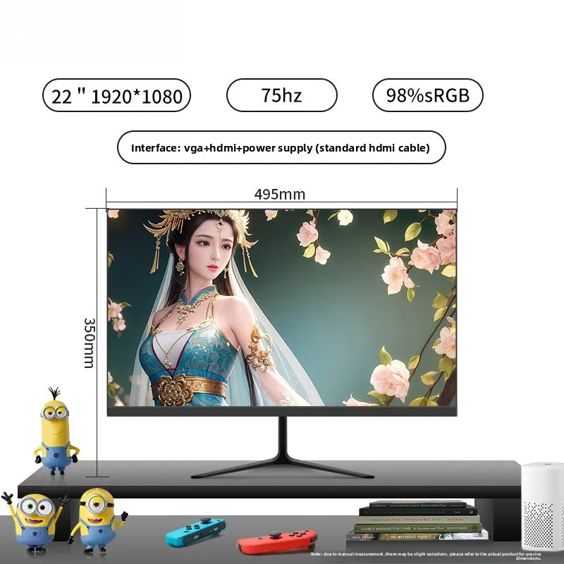 22-дюймовый монитор 75 Гц для игрового ПК, изогнутый ультратонкий IPS LCD-дисплей с HDMI и DisplayPort для PS5
22-дюймовый монитор 75 Гц для игрового ПК, изогнутый ультратонкий IPS LCD-дисплей с HDMI и DisplayPort для PS5