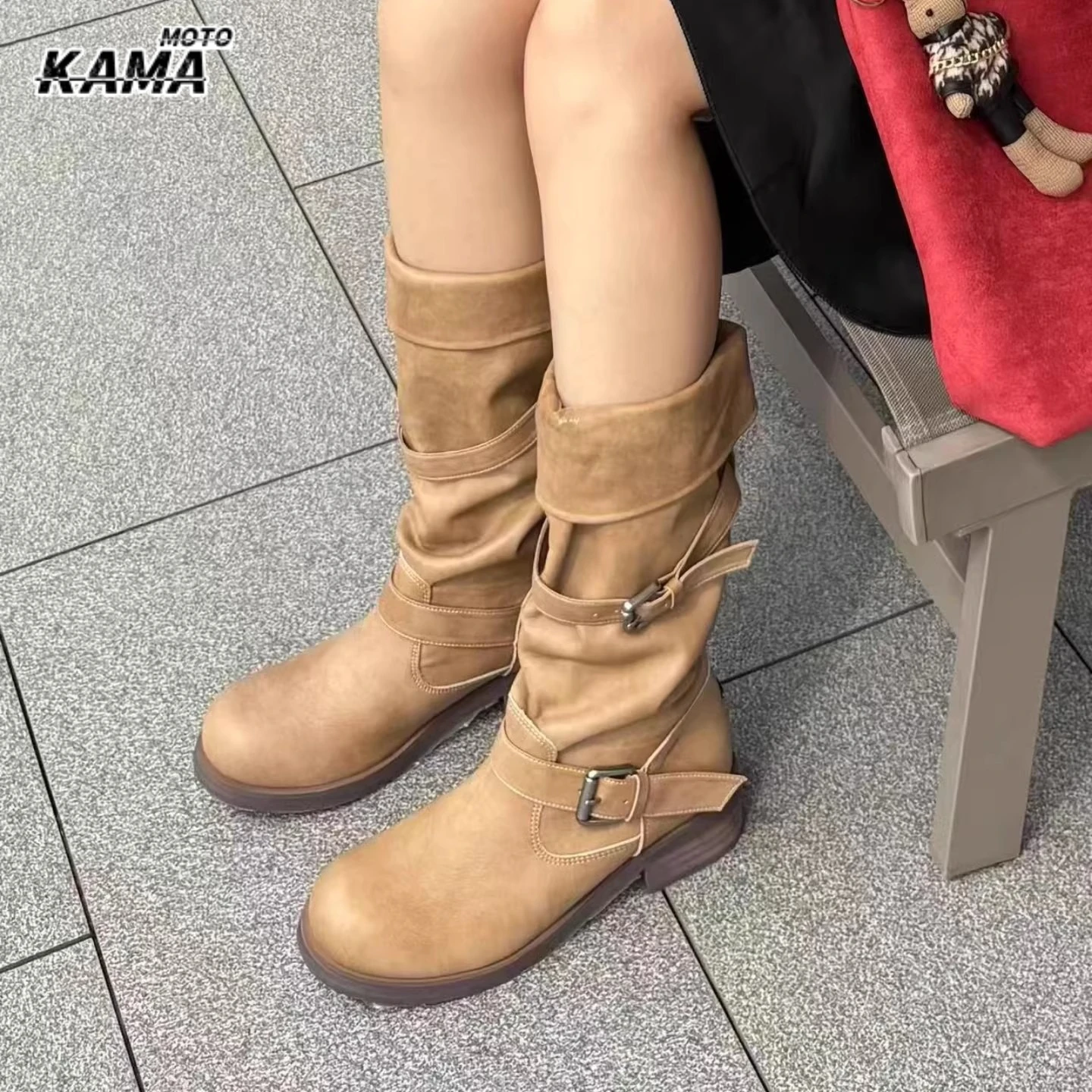 Retro High-Top Knight Boots round Toe Denim Women Faux Leather Belt Buckle Western Style Spring And Autumn Ladies Outdoor Boots
Retro High-Top Knight Boots round Toe Denim Women Faux Leather Belt Buckle Western Style Spring And Autumn Ladies Outdoor Boots