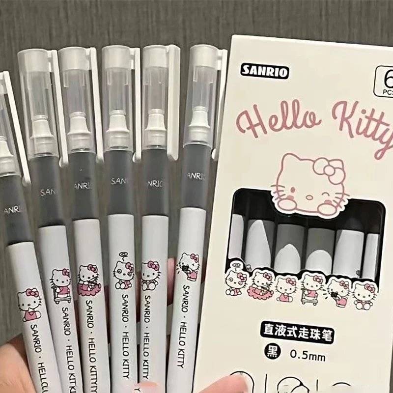 6Pcs Hello Kitty Sanrio Kawaii Anime Black Pen Sweet Cute Cartoon Quick-Dry 0.5 Black Study Work Gel Pen Lovely Gifts for Kids
6Pcs Hello Kitty Sanrio Kawaii Anime Black Pen Sweet Cute Cartoon Quick-Dry 0.5 Black Study Work Gel Pen Lovely Gifts for Kids