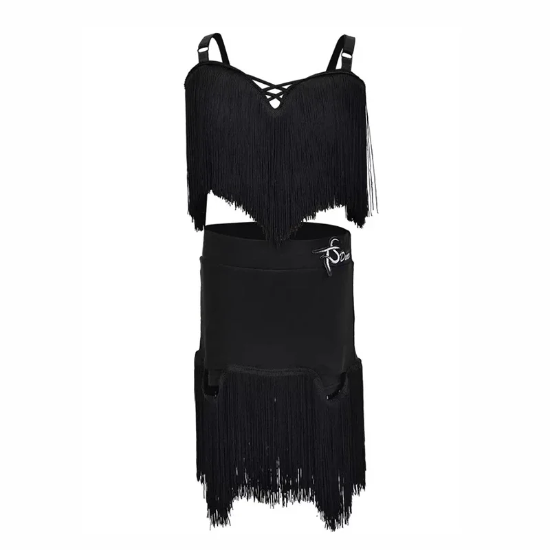 Kids Girl Latin Dance Performance Dress Black Fringe Skirt Tassels Cowboy Samba Chacha Rumba Professional Competition Costume
Kids Girl Latin Dance Performance Dress Black Fringe Skirt Tassels Cowboy Samba Chacha Rumba Professional Competition Costume