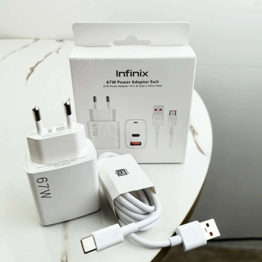 Зарядное устройство Infinix Hot 60 50 67 Вт, два порта, ЕС, США, быстрая зарядка, USB A/C PD, адаптер питания, 6 А, кабель типа C для Note 50 40 Pro+ Zero 40
Зарядное устройство Infinix Hot 60 50 67 Вт, два порта, ЕС, США, быстрая зарядка, USB A/C PD, адаптер питания, 6 А, кабель типа C для Note 50 40 Pro+ Zero 40