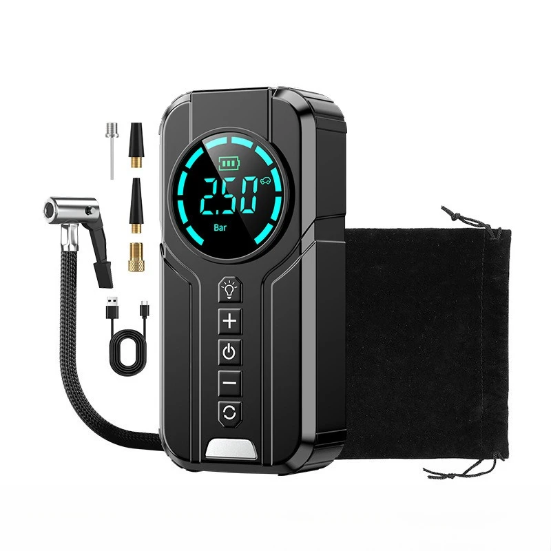Portable Wireless Car Tire Inflator Air Compressor 6000mAh Battery Rechargeable Tyre Air Pump for Sedan Vehicle Motorcycle Bike
Portable Wireless Car Tire Inflator Air Compressor 6000mAh Battery Rechargeable Tyre Air Pump for Sedan Vehicle Motorcycle Bike