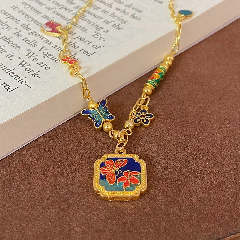 Boho Chokers with Blue Butterfly Pendant and Burned Effect Elegant Necklace Vintage Burned Effect Fine Jewelry Perfect for Women
Boho Chokers with Blue Butterfly Pendant and Burned Effect Elegant Necklace Vintage Burned Effect Fine Jewelry Perfect for Women