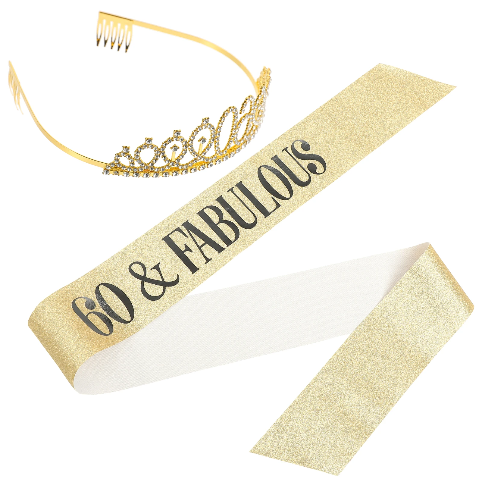 1 set Birthday Crown Decoration Sash Adult Women 60th Party Supplies Reusable Comfortable Set Bright Shiny Jewelry Gifts
1 set Birthday Crown Decoration Sash Adult Women 60th Party Supplies Reusable Comfortable Set Bright Shiny Jewelry Gifts