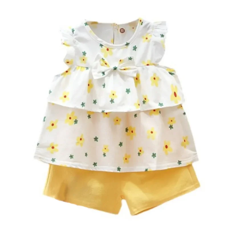 Summer Fashion Baby Girls Clothes Suit Children Cute Vest Shorts 2Pcs/Sets Kids Outfits Toddler Casual Costume Infant Sportswear
Summer Fashion Baby Girls Clothes Suit Children Cute Vest Shorts 2Pcs/Sets Kids Outfits Toddler Casual Costume Infant Sportswear
