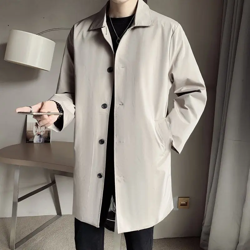 New Spring Autumn Jacket Men Fashion Loose Fit Trench Coat Streetwear Solid Color Male Outwear Casual Jackets Windbreaker Q446
New Spring Autumn Jacket Men Fashion Loose Fit Trench Coat Streetwear Solid Color Male Outwear Casual Jackets Windbreaker Q446