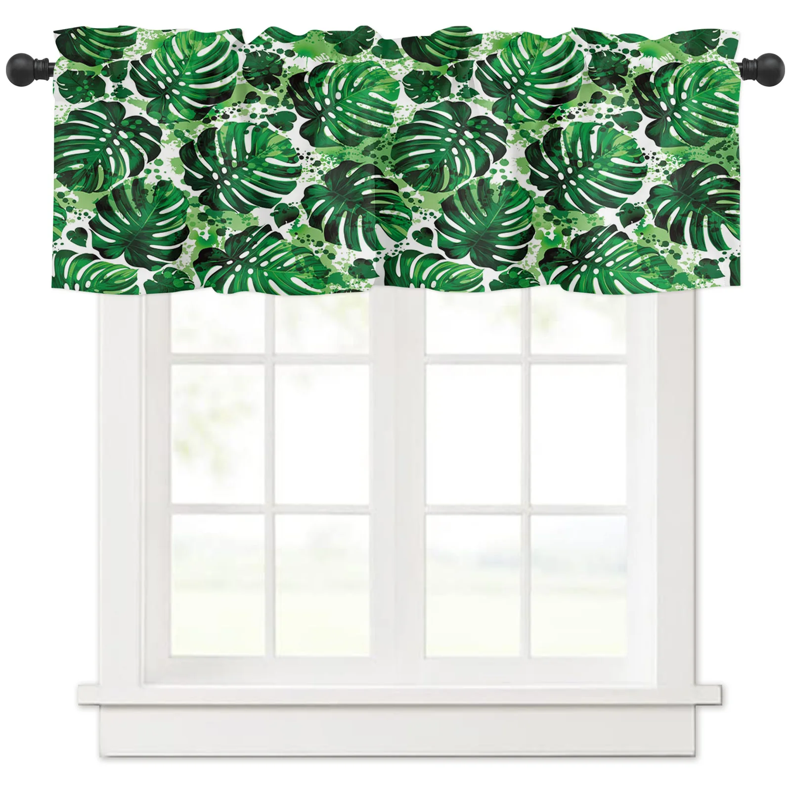 ZEDLIYU Valances for Windows Kitchen Living Room Small Window Valance Tropical Palm Leaves 1 Panel, 54 x 18 Inch
ZEDLIYU Valances for Windows Kitchen Living Room Small Window Valance Tropical Palm Leaves 1 Panel, 54 x 18 Inch